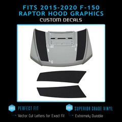 For 2017-2020 Ford Raptor F150 Hood Stripes Graphics Overlay Decals – Flat Matte