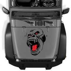 Sticker Decal Horror Gorilla Graphics Vinyl Decoration For Car Hood Body Side