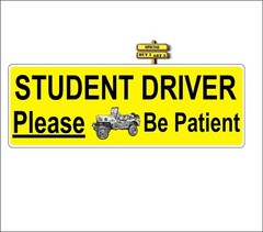 Student Driver Please be Patient Decal Sticker Buy 2 get 3