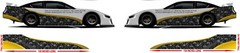 Race Car Side Wrap Laminated Print Modified super stock St-79 Bone Collector YLW