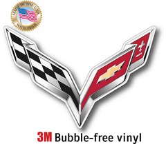 CHEVY VETTE DECAL 3M STICKER MADE IN USA WINDOW CAR LAPTOP WALL LAPTOP