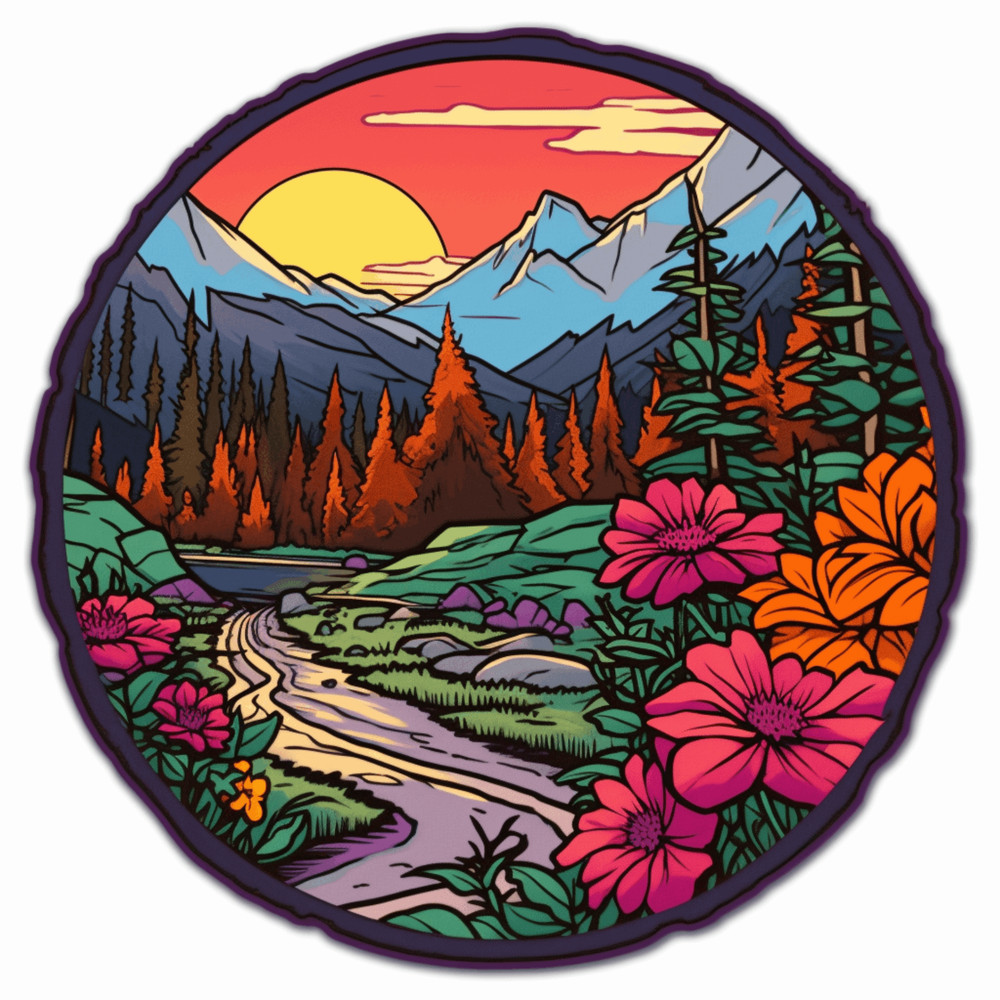 Wildflowers by The Roadside Sticker Decal Car Truck Window Bumper Vinyl Decal