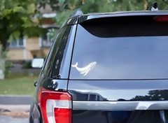 WHALE STYLE DECAL STICKER WHITE SEA SAND HUMPBACK