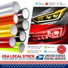 Light Black Tint Vinyl Film Wrap Sheet for Headlight Backup Light Tail Light