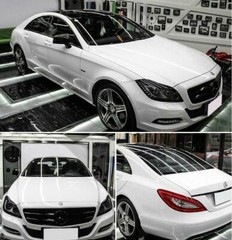 Whole Car Wrap 50FT x 5FT Glossy Vinyl Film Gloss White Graphics Bubble Free PVC