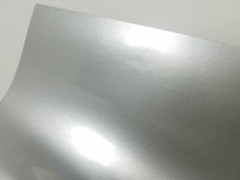 Gloss Glossy Silver White Aluminum Vinyl Car Wrap Sticker Decal Film Sheet Roll