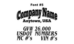 Cbcdecals- Custom Truck Door Lettering Business Name Truck Door Lettering