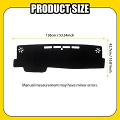 For Toyota Camry 2018-2024 Leather Car Dashboard Cover Non-Slip Dashmat Mat 1-5X