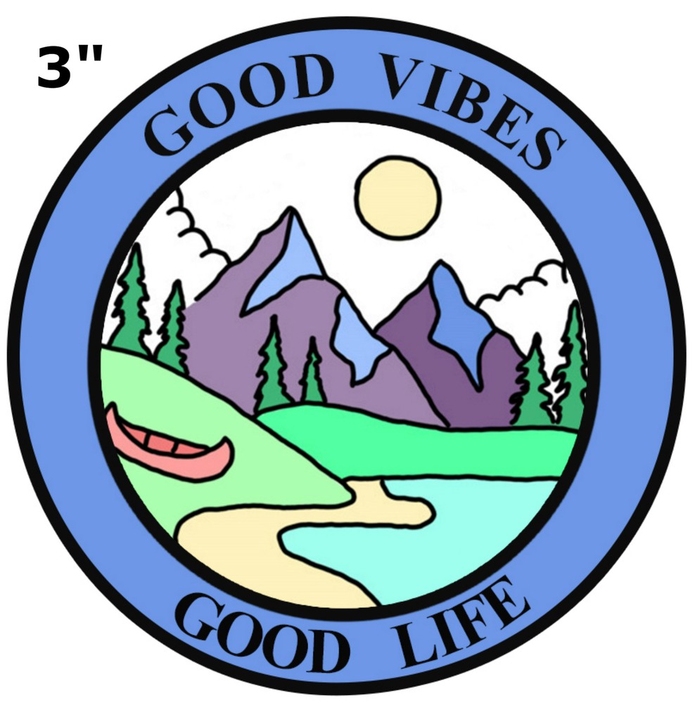 GOOD VIBES – GOOD LIFE – Car Truck Window Bumper Graphic Sticker Decal Souvenir