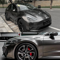 Tungsten Steel Gray Vinyl Wrap 5FTx50FT Liquid Metallic Satin Brushed Steel Grey