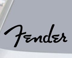 FENDER GUITAR LOGO Vinyl Decal Sticker Car Rear Window Wall Musician Guitarist