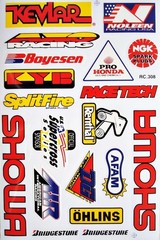 Dirt Bike Motorcycles Supercross Motocross ATV Lot 6 vinyl decals stickers D6015