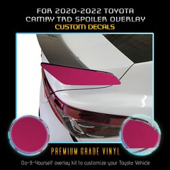For 2020-2022 Camry TRD Spoiler Sides Graphic Overlay Decal Satin Metallic Vinyl