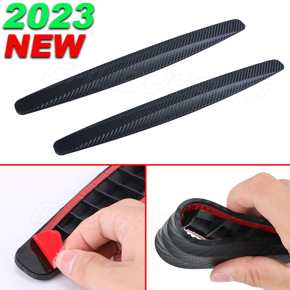 For Dodge Charger Car Rubber Front Rear Corner Bumper Guard Protector Sticker
