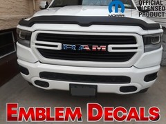 RAM 1500 DT Grill Emblem Decal 19 20 21 2022 2023 2024 SOLID COLORS & USA DESIGN