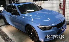 50FT x 5FT Premium Ultra Gloss Ablu Blue Vinyl Whole Car Wrap Film Sticker Decal