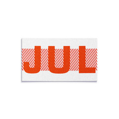 JULY – California License Plate RED Month Sticker – DMV Registration YOM Tag