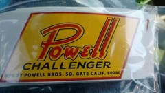 Powell Challenger Vintage mini bike decal vinyl reproduction 4″ set 2