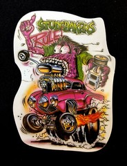 HOT ROD STICKER“HOT PINK STUDEBAKERS RULE” 2 3/4 X 4“AMAZING LOOKING STICKER!!!