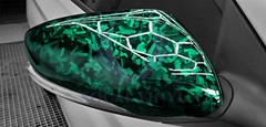 ESSMO PET Marble Forged Gloss Carbon Fiber Emerald Green Car Vinyl Wrap Decal