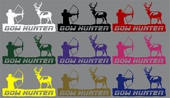 Bow Hunter Deer Archery Hunting Car Truck Window Laptop Vinyl Decal Sticker