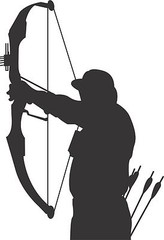 Bow Arrow Hunt Hunting Deer Whitetail Truck Car Window Vinyl Decal Sticker