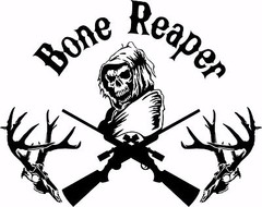Bone Grim Reaper Gun Hunting Deer Skull Car Truck Window Vinyl Decal Sticker