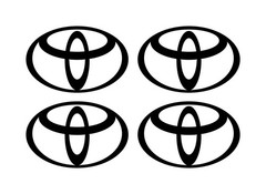 4-Pk Vinyl Decals Stickers for TOYOTA Wheels Car Sticker – 2″ Wide Many Colors