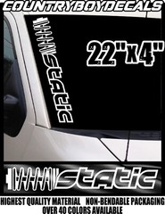 STATIC 22″ Windshield Car Stance Drift Low Drop Coilover JDM Turbo Boost Drift
