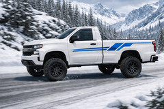 Sport Design Side Stripes Compatible With Chevy Silverado Premium Vinyl