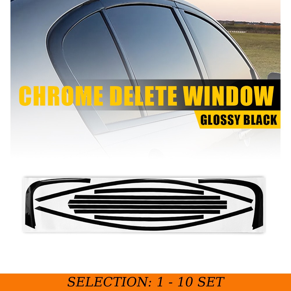 1-10Set Chrome Delete Blackout Window Trim Overlay for Infiniti G35/37 Q40 07-15