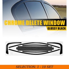 1-10Set Chrome Delete Blackout Window Trim Overlay for Infiniti G35/37 Q40 07-15