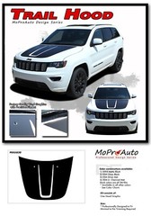 TRAIL HOOD 2011-2021 Jeep Grand Cherokee Trailhawk Hood Decal Stripe Graphic