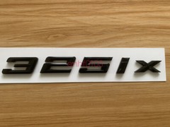 Gloss Black 3D ABS Letters Trunk 325ix Emblem Rear Badge for BMW 2017-2022 325ix
