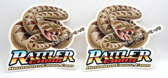 X2 Vinyl Decal Sticker Howards Rattler Cams 5″ Snake Viper Race Car Racing PAIR