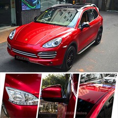 65FT Entire SUV Car Wrap Chrome Sparkle Pearl Gloss Vinyl Satin Sticker Red US