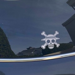 One piece Straw hat Jolly Roger Vinyl Decals Multi color & size