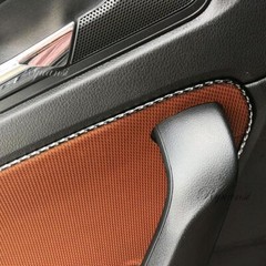 5M Blue Car Interior Door Gap Panel Edge Line Molding Trim Strip Insert Decorate