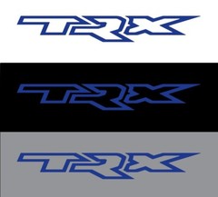 Truck Hood Premium Vinyl Decal – 28″ wide x 4″ tall – Gloss Blue