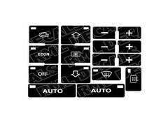 AUDI A4 S4 B6 CLIMATE CONTROL BUTTON RESTORATION DECALS