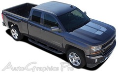 For Chevy Silverado Graphics Rally Beast Stripes Hood Vinyl Decals 2016-2018