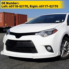 2/Car Side Mirror Corner Triangle Cover Trim Fits For Toyota Corolla 2014-201 A