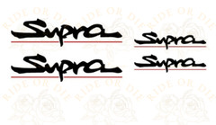 Supra Brake Caliper Vinyl Decal Sticker Set of 4 (Front & Rear) Multi Colors