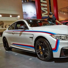Graphic Car Sticker For BMW M4 M Performance Waist Line Stripe Side Door Decals