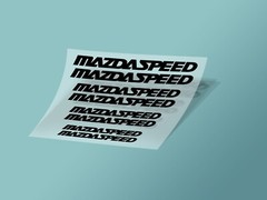 8pcs Mazdaspeed Caliper Decal Stickers, Die-Cut Vinyl Decal Sticker