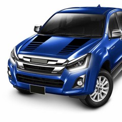 Car Stripes Stickers Sports Racing Decal For Side Body Hood Bonnet 37.5X9.8 in