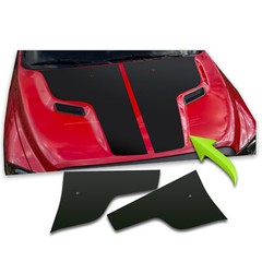 Hood Blackout Racing Stripes Style 1- FITS 2009-2018 Dodge Ram Sport