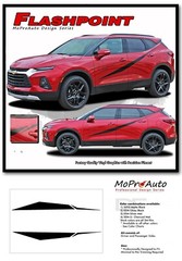 2019-2024 Chevy Blazer Door Graphics POINT Side Body Stripes Vinyl Decals 3M Kit