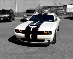 10″ Twin 2 color Rally Racing Stripe Stripes FIT 2008 – 2023 Dodge Challenger