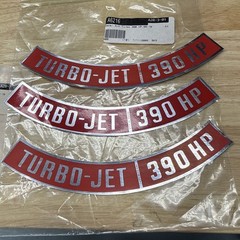 NOS Reproduction Corvette Decal Lot 427 390HP Tonawanda DF Tire Pressure